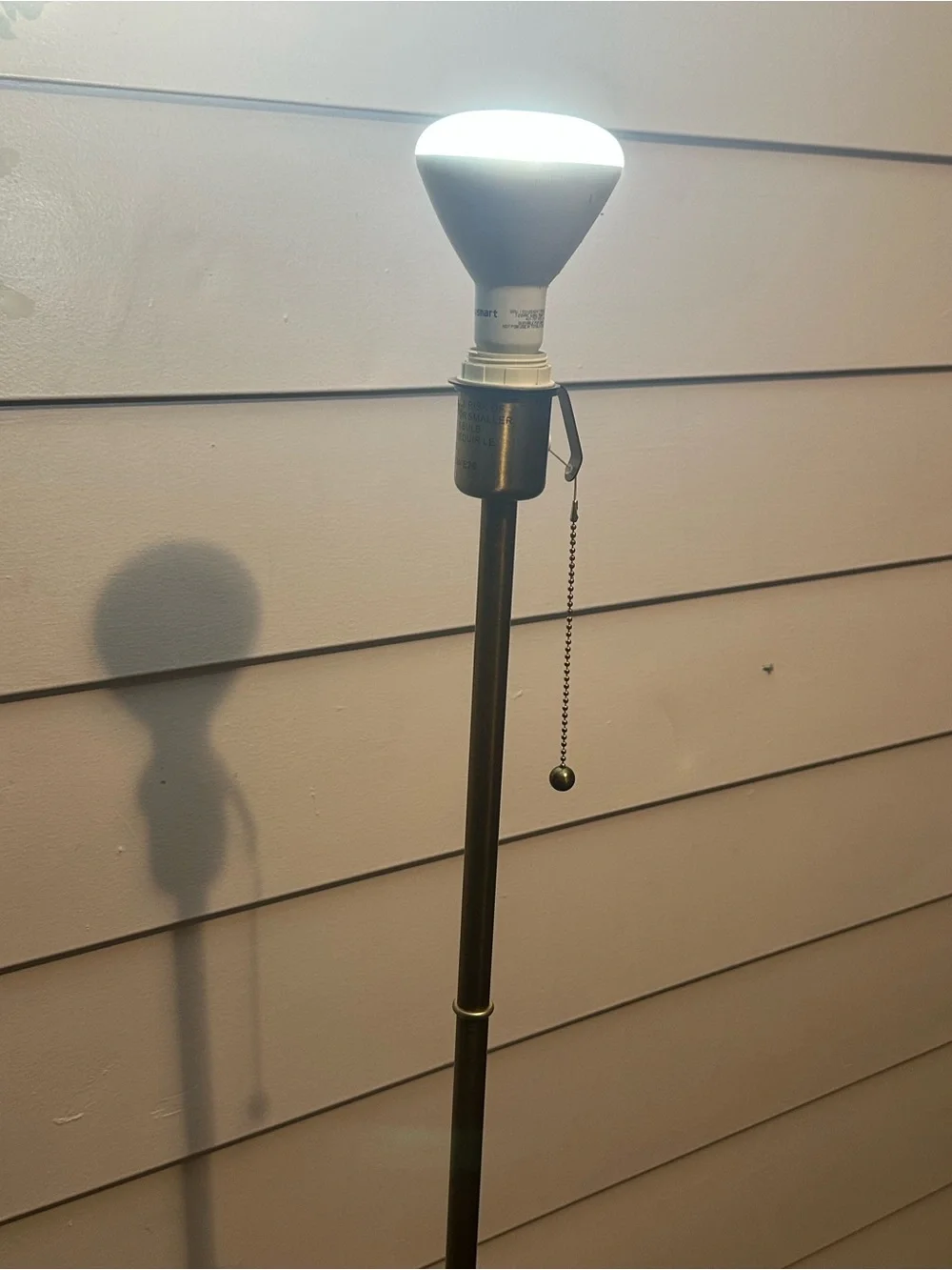 IKEA ARSTID Floor Lamp Gold/White Pull Chain Wall Plug-In